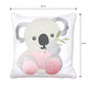 Pink Koala Twill Filled Cotton Pillow 1 Pcs