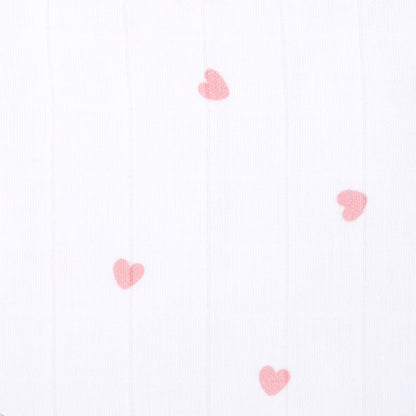 Pink Ellie With Heart Feeding Bibs And Burp 2 Pcs