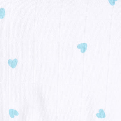 Blue Ellie With Heart Feeding Bibs And Burp 2 Pcs