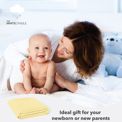 Softest Organic Cotton Crib Sheets in Pastel Colours