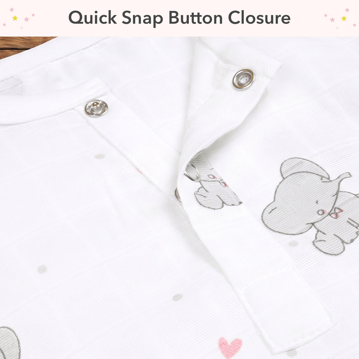 Soft Organic Cotton Baby Vest and Romper (Pack of 2) | Printed  | Pink Ellie With Heart