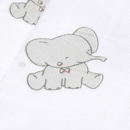 Soft Organic Cotton Baby Vest and Romper (Pack of 2) | Printed  | Pink Ellie With Heart
