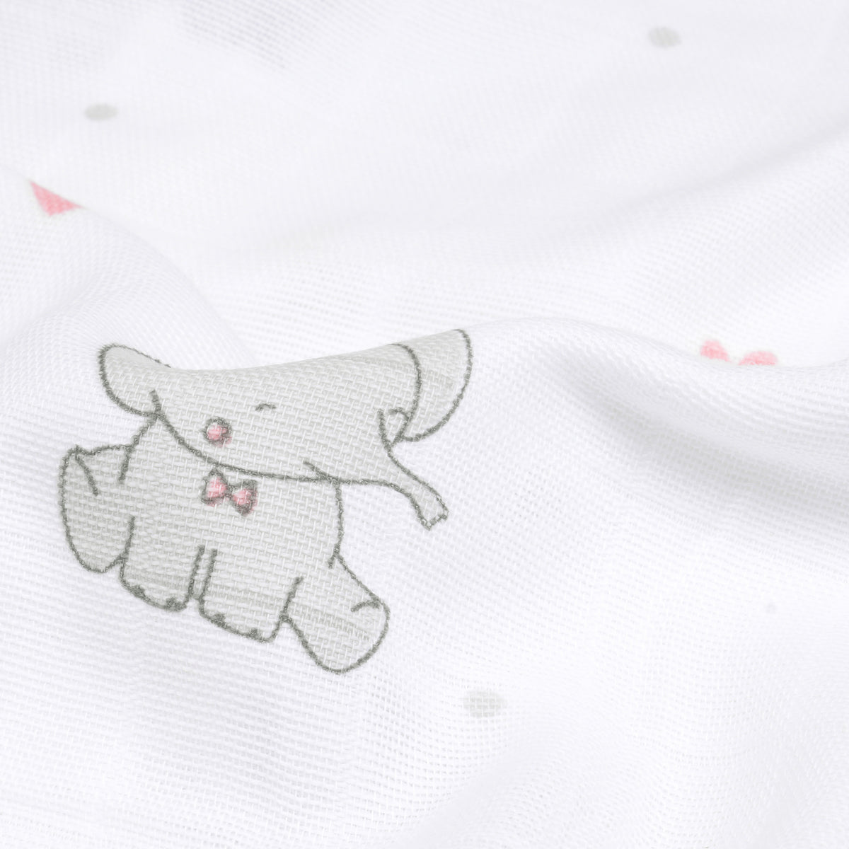 Soft Organic Cotton Baby Vest and Romper (Pack of 2) | Printed  | Pink Ellie With Heart