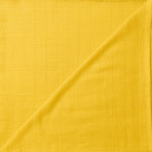 Sunflower and Solid Yellow Swaddles 2 Pcs
