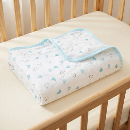 Blue Hearts Baby Blanket 1 pc