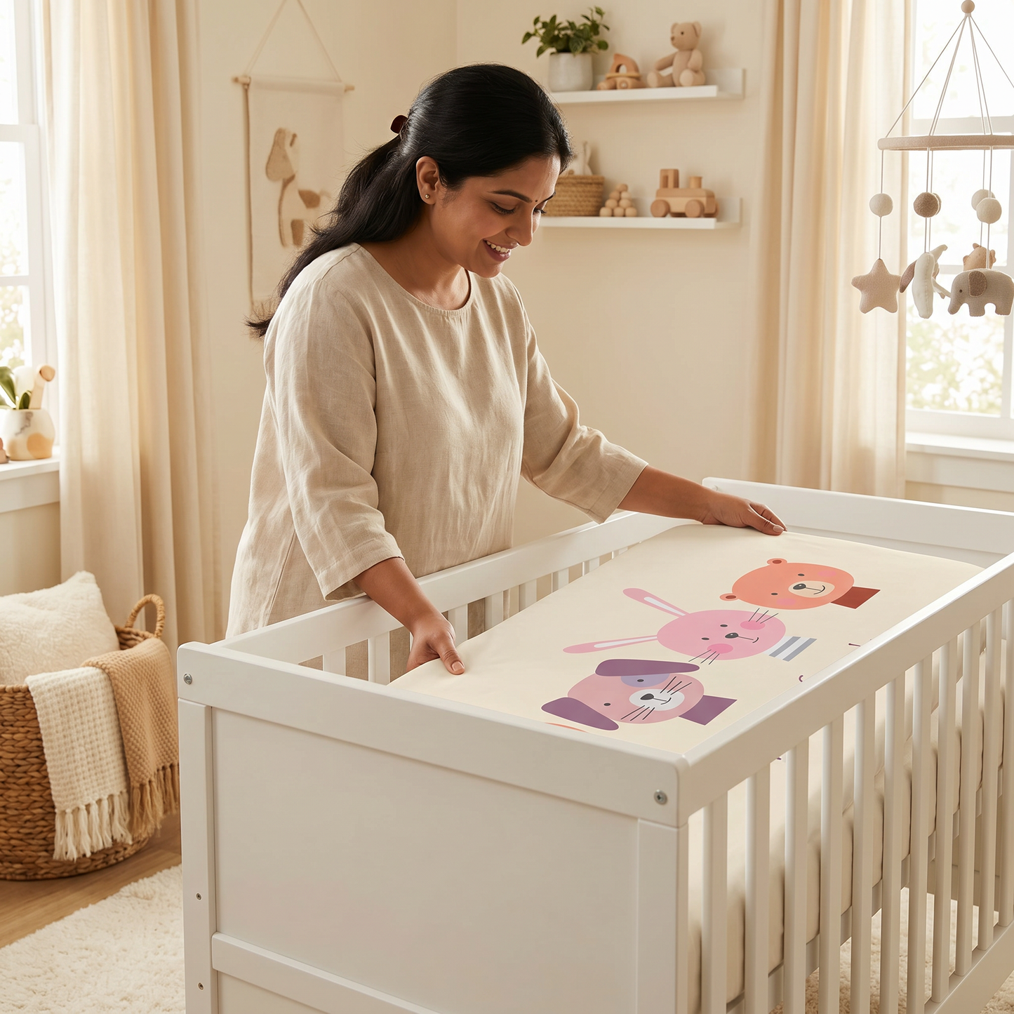 Meet My Friends Crib Sheets 1 Pcs