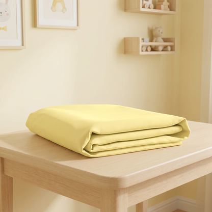 Yellow Solid Crib Sheets 1 Pcs