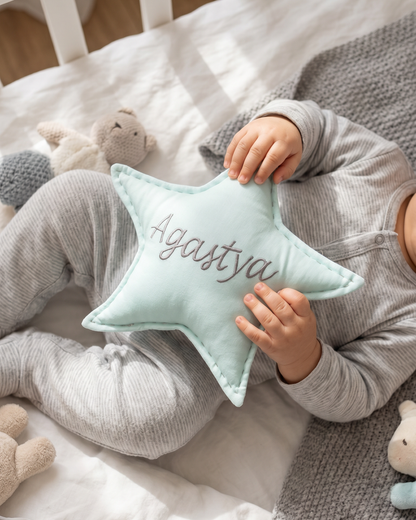 Solid Blue Star Crib Toy 1 Pcs