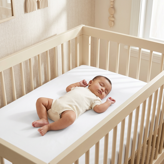 White Solid Crib Sheets 1 Pcs