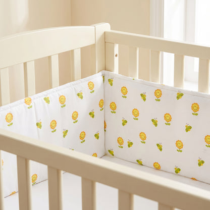 Flower with Bee Cot Bumper