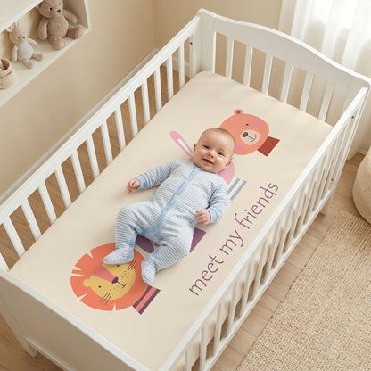 Meet My Friends Crib Sheets 1 Pcs