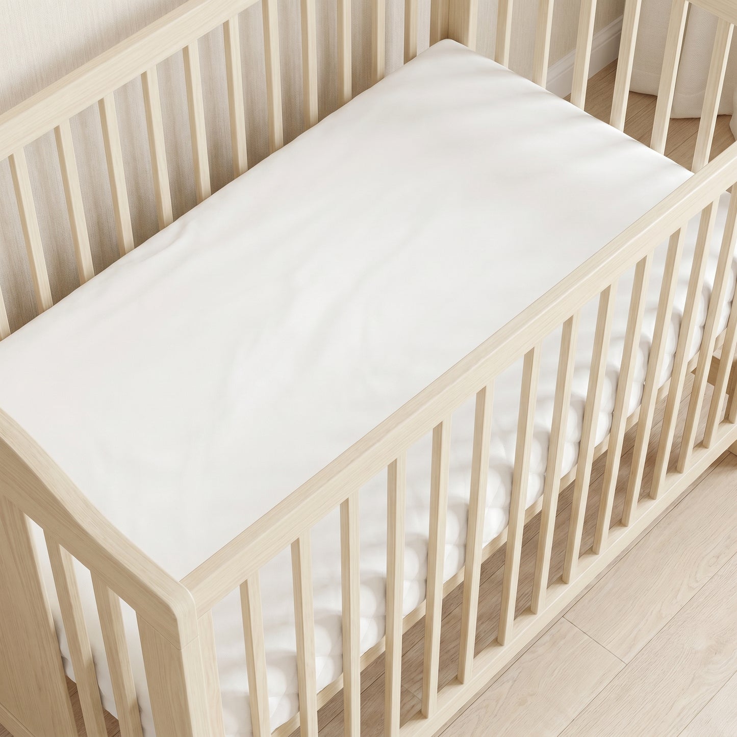 White Solid Crib Sheets 1 Pcs