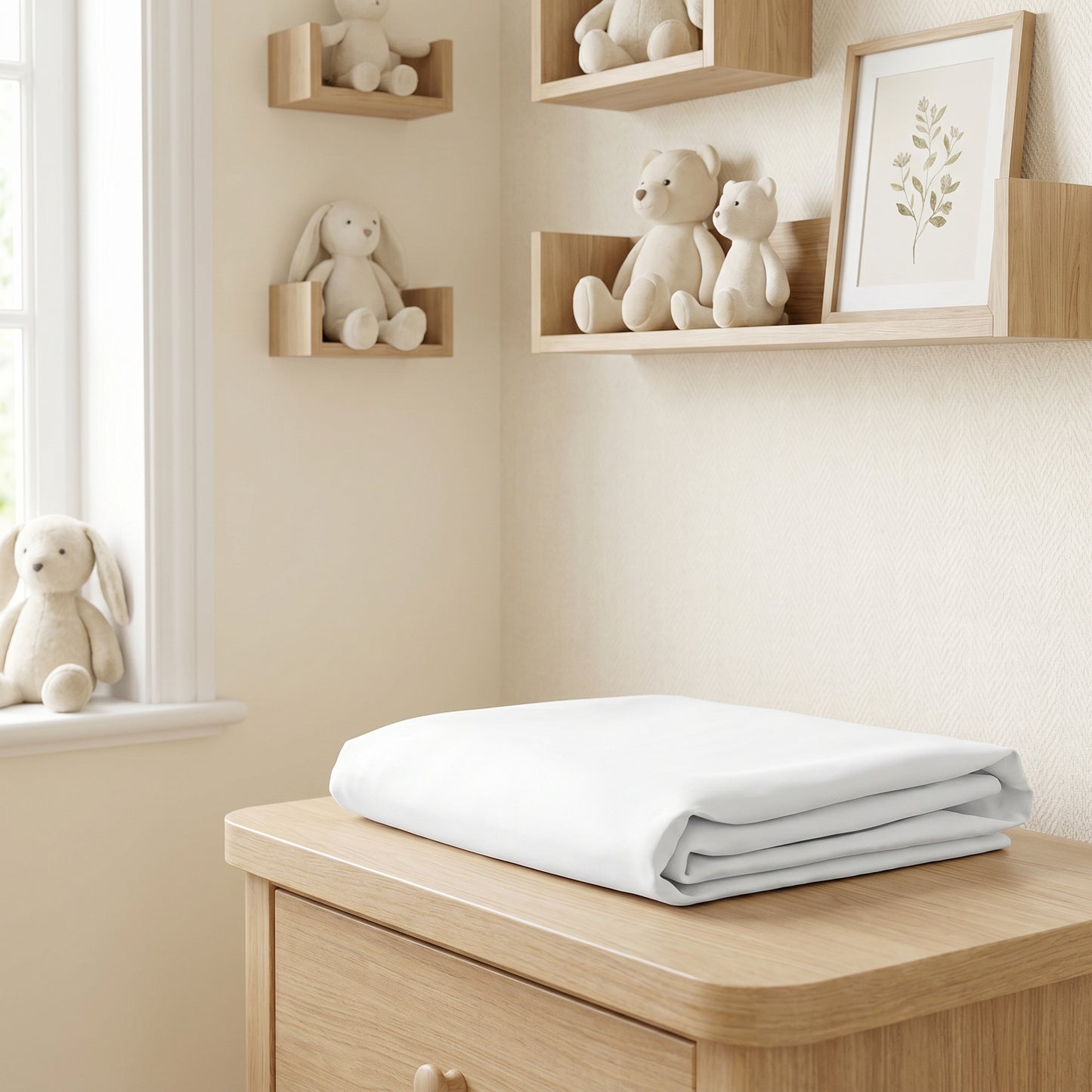 White Solid Crib Sheets 1 Pcs