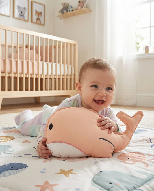Pink Whale Crib Toy 1 Pcs