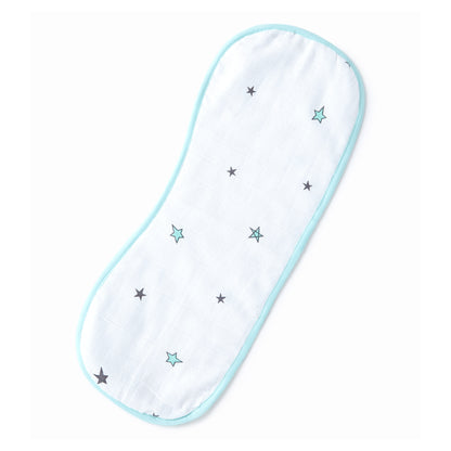 Blue Moon And Star Feeding Bibs And Burp 2 Pcs