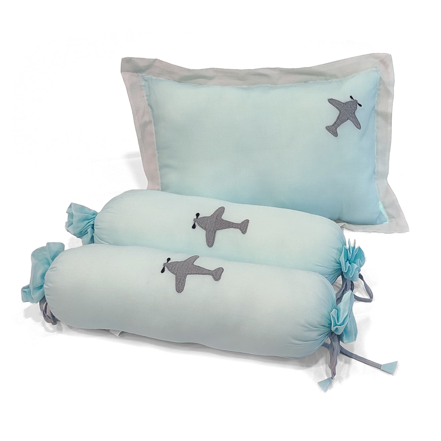 Aeroplane Bolster  Pillow Set 1 Pcs