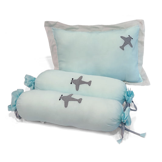 Aeroplane Bolster  Pillow Set 1 Pcs