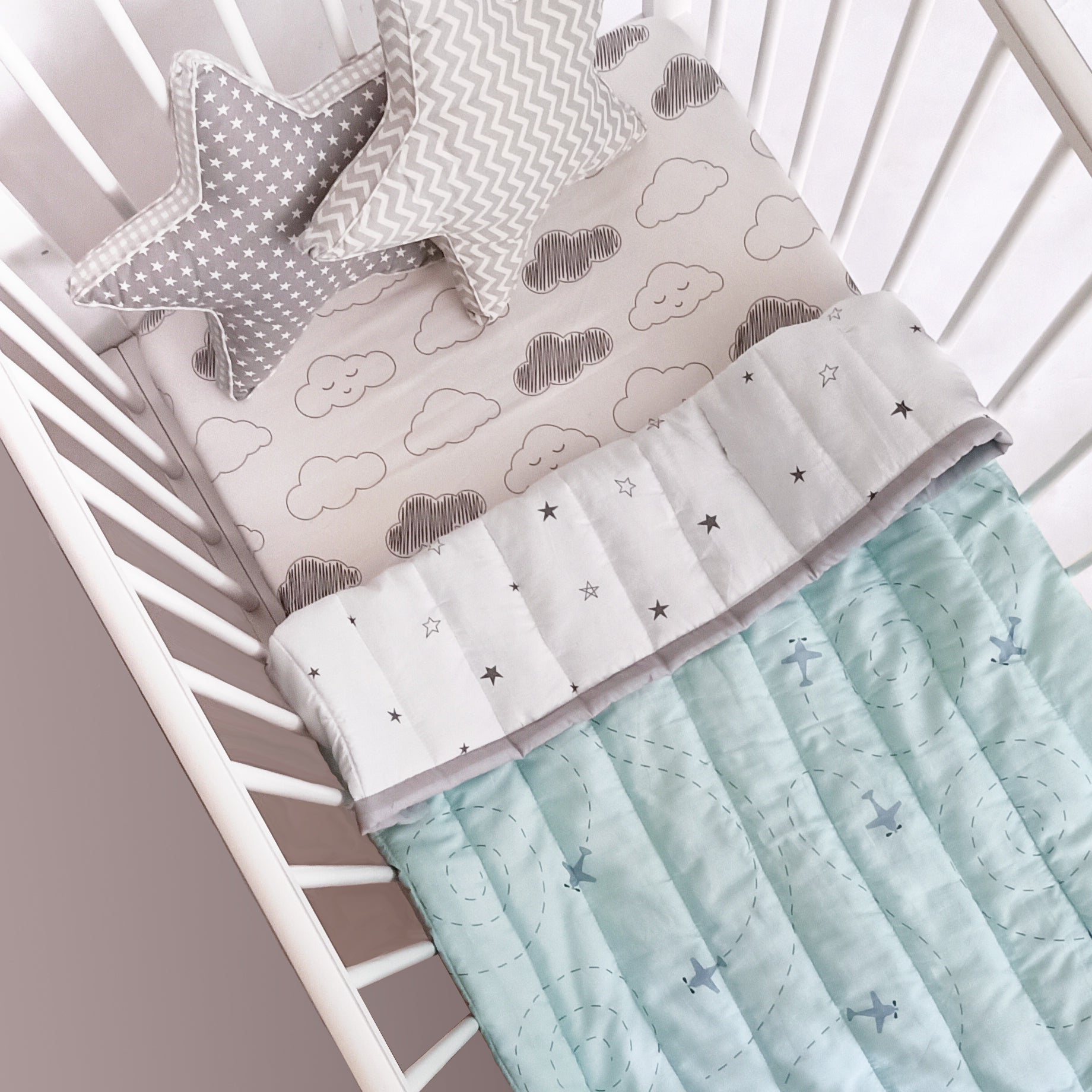 Aeroplane Baby Quilt 1 Pcs