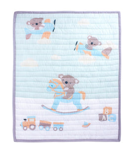 Blue Koala Baby Quilt 1 Pcs