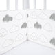 Grey Clouds Cot Bumper