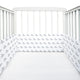 Grey Whale with Blue Dots Cot Bumper