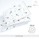 Blue Poodle Cot Bumper