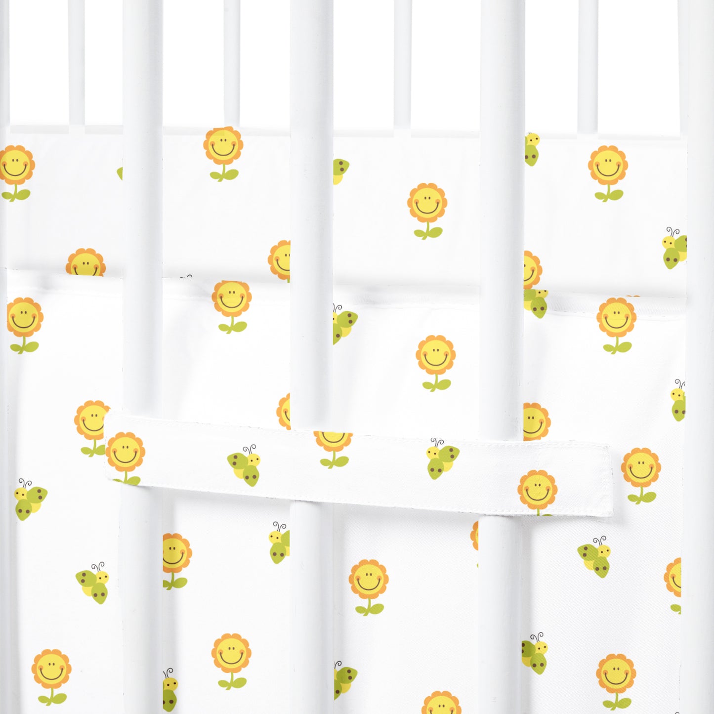 Flower with Bee Cot Bumper