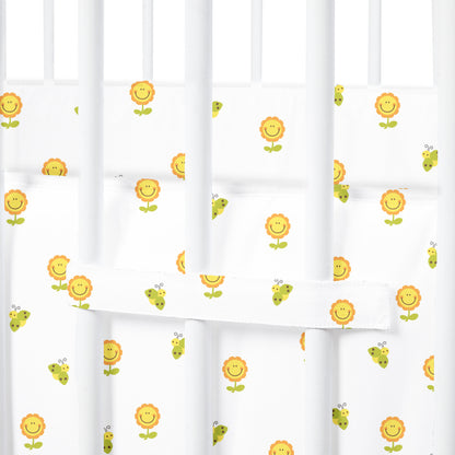 Flower with Bee Cot Bumper