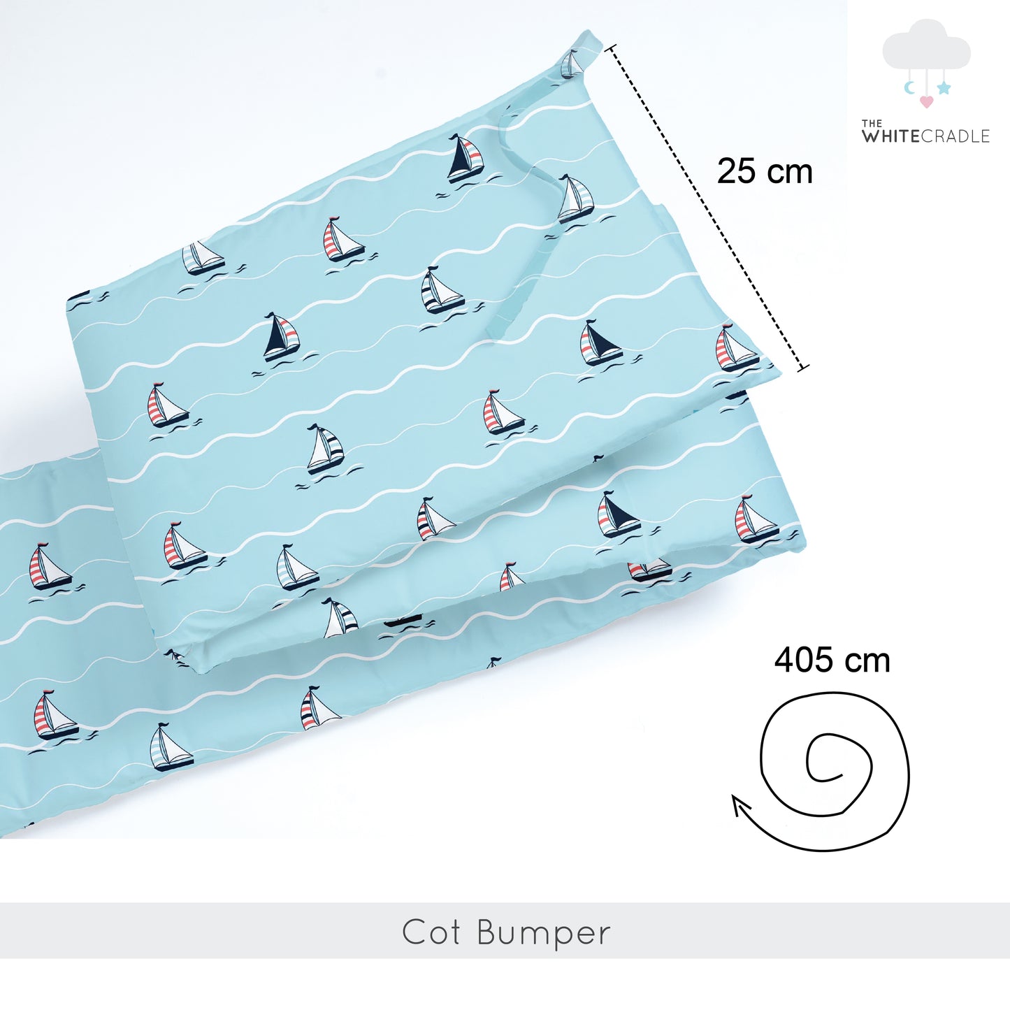Yacht Blotch Cot Bumper