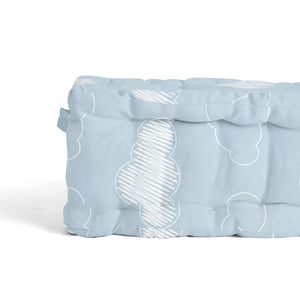 Blue Clouds Floor Cushion 1 Pcs