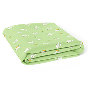 Green Bunny Crib Sheets 1 Pcs