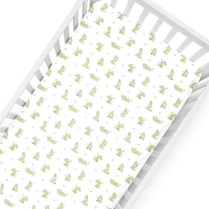 White Bunny Crib Sheets 1 Pcs