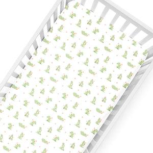 White Bunny Crib Sheets 1 Pcs