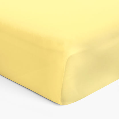 Yellow Solid Crib Sheets 1 Pcs