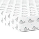 Grey Whale with Blue Dots Crib Sheets 1 Pcs