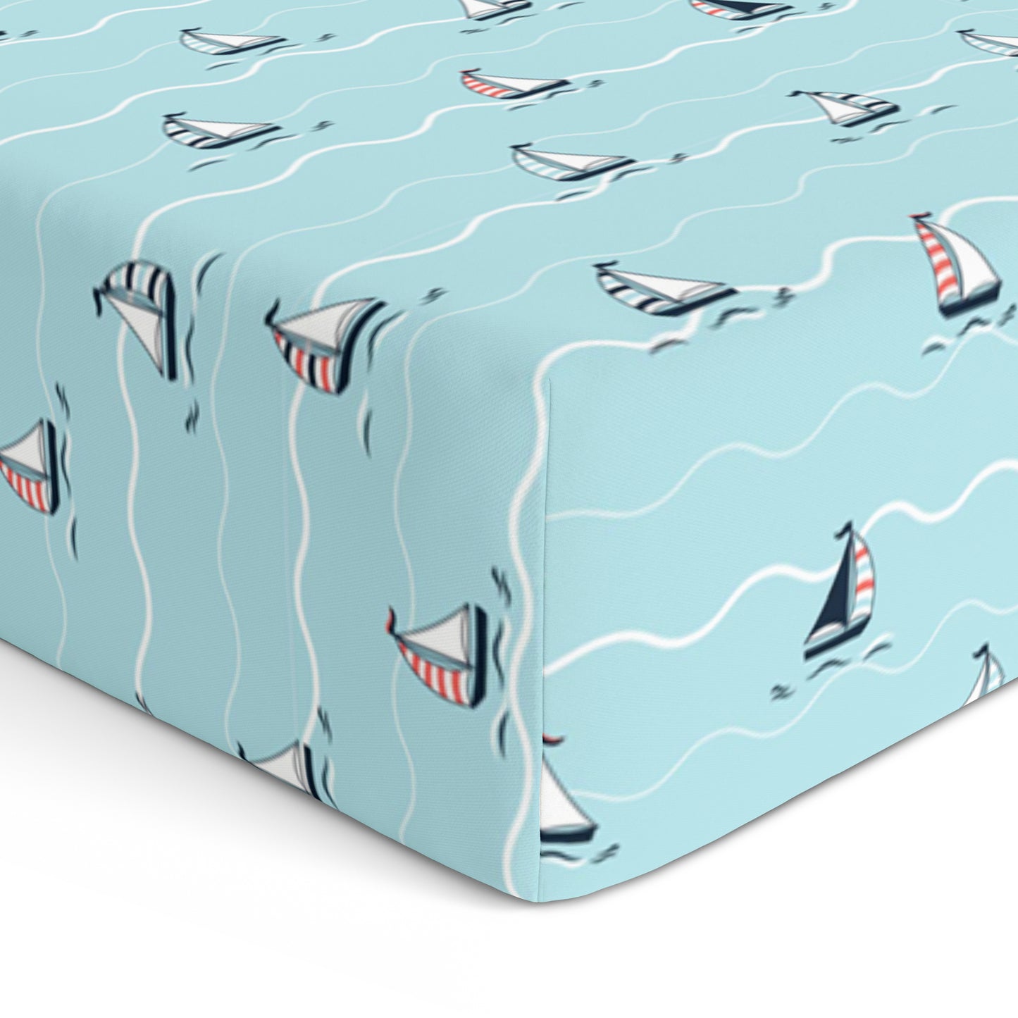 Yacht Blotch Crib Sheets 1 Pcs