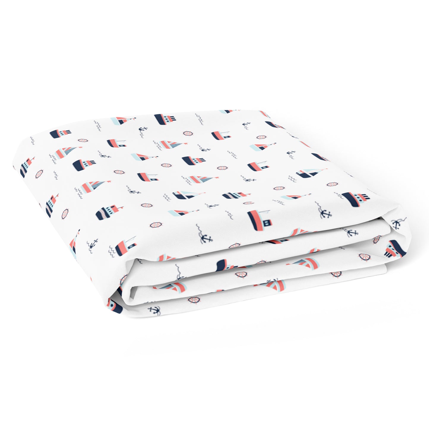Yacht and Yacht Blotch Crib Sheets 2 Pcs