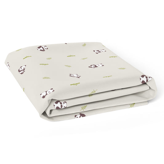 Grey Panda Crib Sheets 1 Pcs
