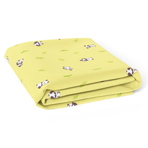 Yellow Panda Crib Sheets 1 Pcs
