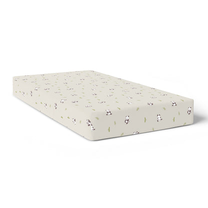 Grey Panda Crib Sheets 1 Pcs