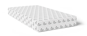 Grey Whale with Pink Dots Crib Sheets 1 Pcs