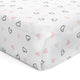 Pink Hearts and Bows Crib Sheets 2 Pcs