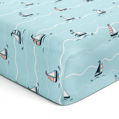 Yacht Blotch Crib Sheets 1 Pcs