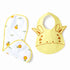 Giraffe And Sunflower Embroidery Feeding Bibs And Burp 2 Pcs