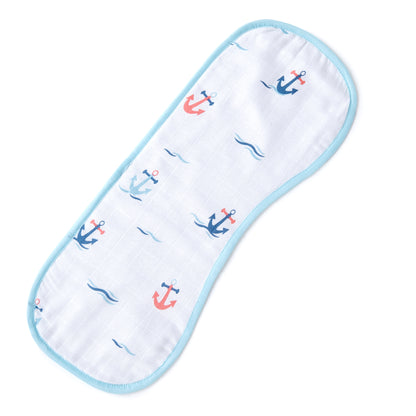 Anchor Embroidery Feeding Bibs And Burp 2 Pcs
