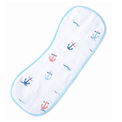 Anchor Embroidery Feeding Bibs And Burp 2 Pcs