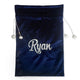 Velvet Santa Gift Bag with Personalization