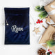 Velvet Santa Gift Bag with Personalization