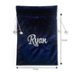Velvet Santa Gift Bag with Personalization