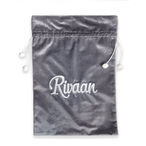 Velvet Santa Gift Bag with Personalization